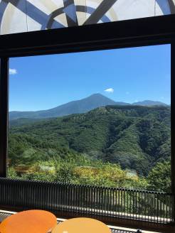 眼前の八ヶ岳連峰