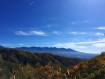 八ヶ岳の初冠雪と紅葉。